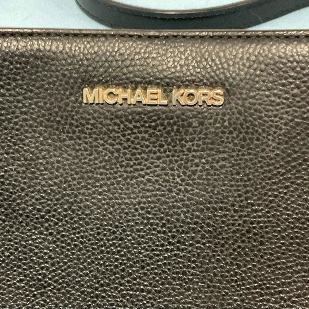 Michael Kors Black‎ Leather Crossbody Bag